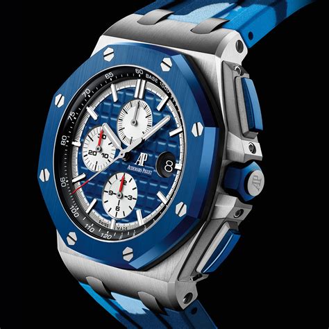 audemars piguet royal oak offshore chronograph blue|royal oak offshore chronograph price.